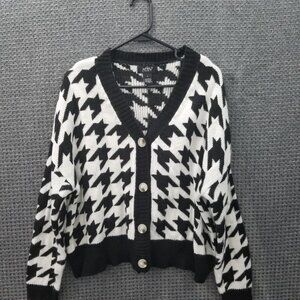 Just Polly New York Oversize Cardigan Sweater Women's Large